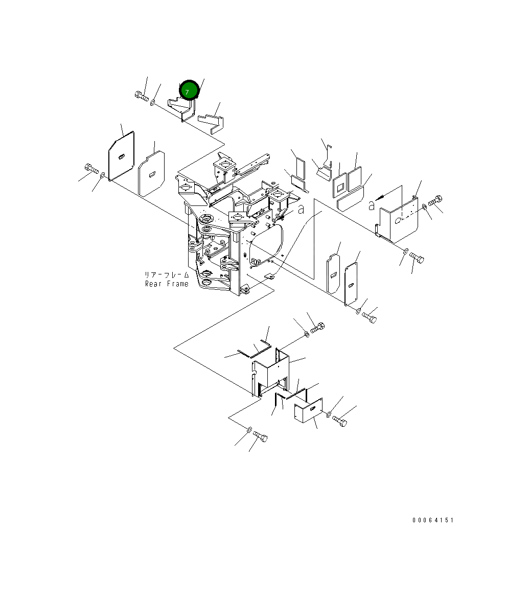 Крышка 425-46-34253 Komatsu
