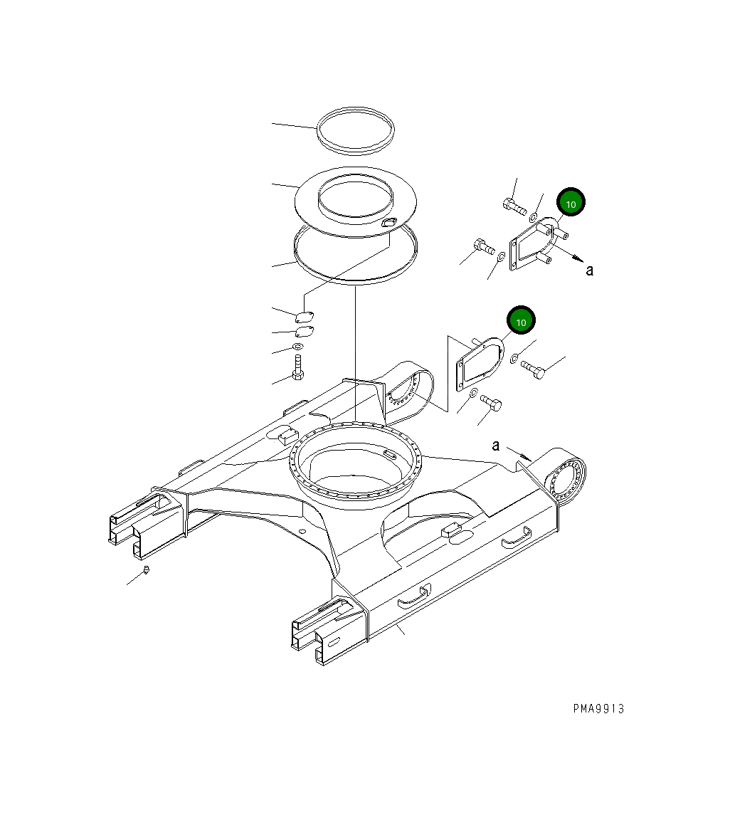 Крышка 21Y-30-17170 Komatsu
