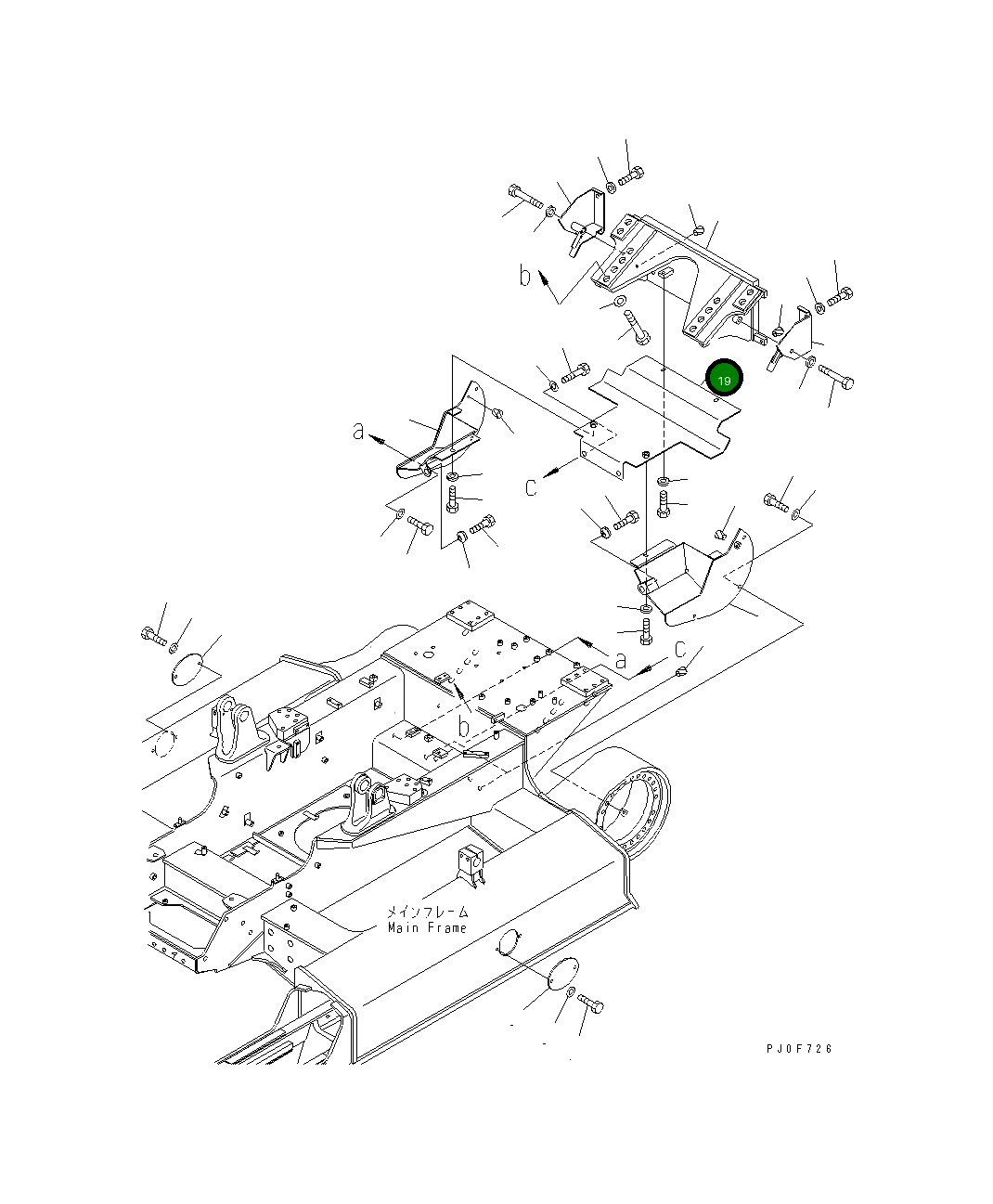 Крышка 11Y-69-11830 Komatsu