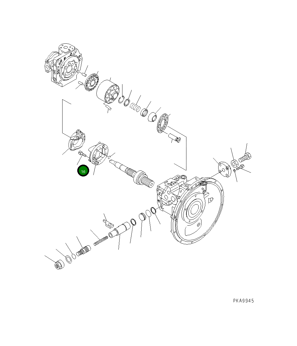 Болт 01252-61230 Komatsu