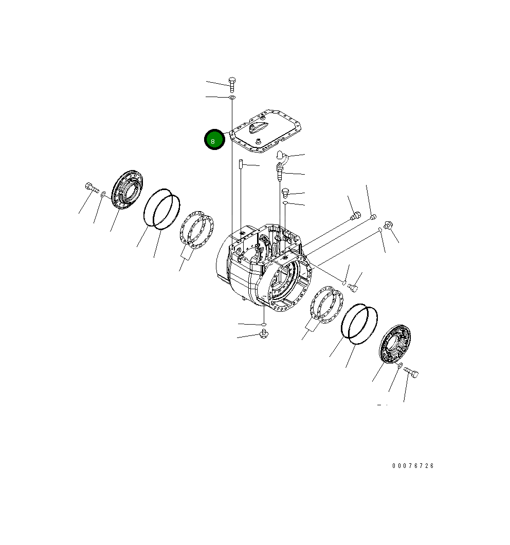 Крышка 421-22-33350  Komatsu