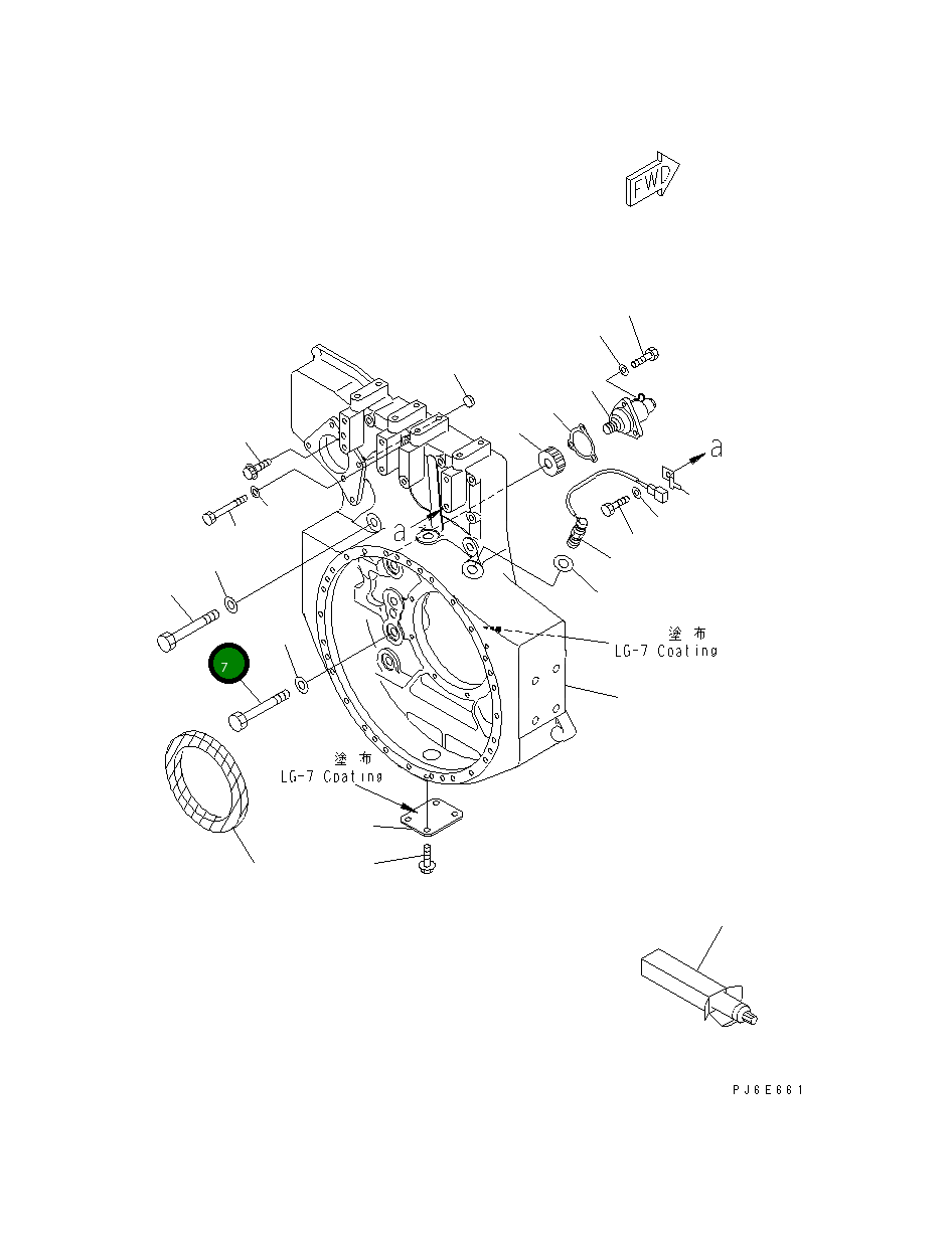 Болт 01011-81810 Komatsu