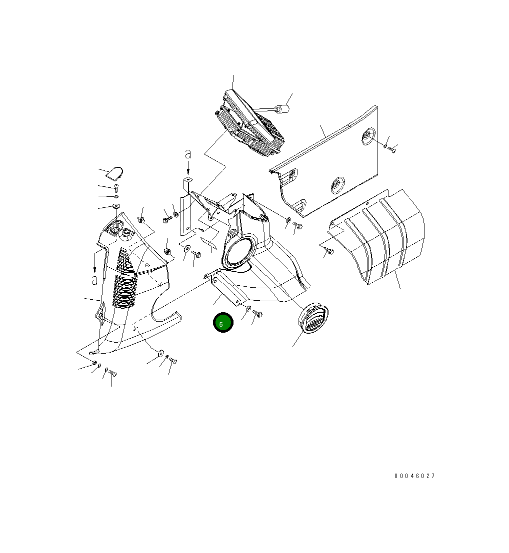 Крышка 207-53-12151 Komatsu