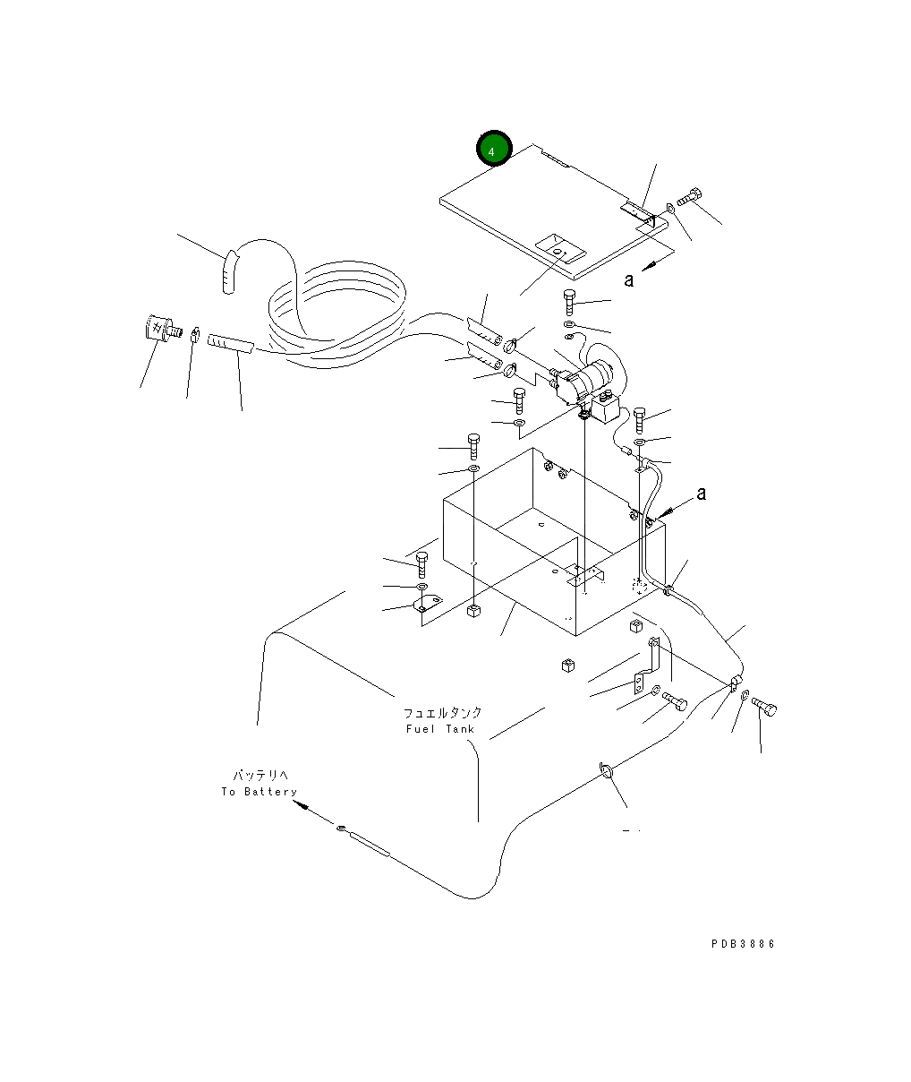 Крышка 207-04-61140  Komatsu