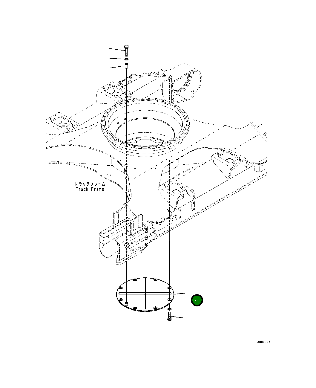 Крышка 20Y-30-82590  Komatsu