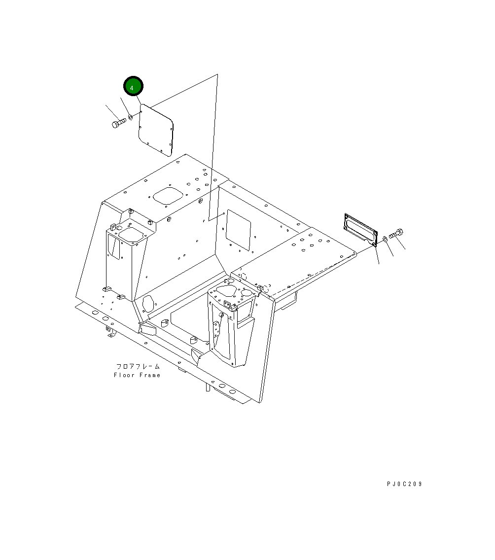 Крышка 11Y-54-13742 Komatsu