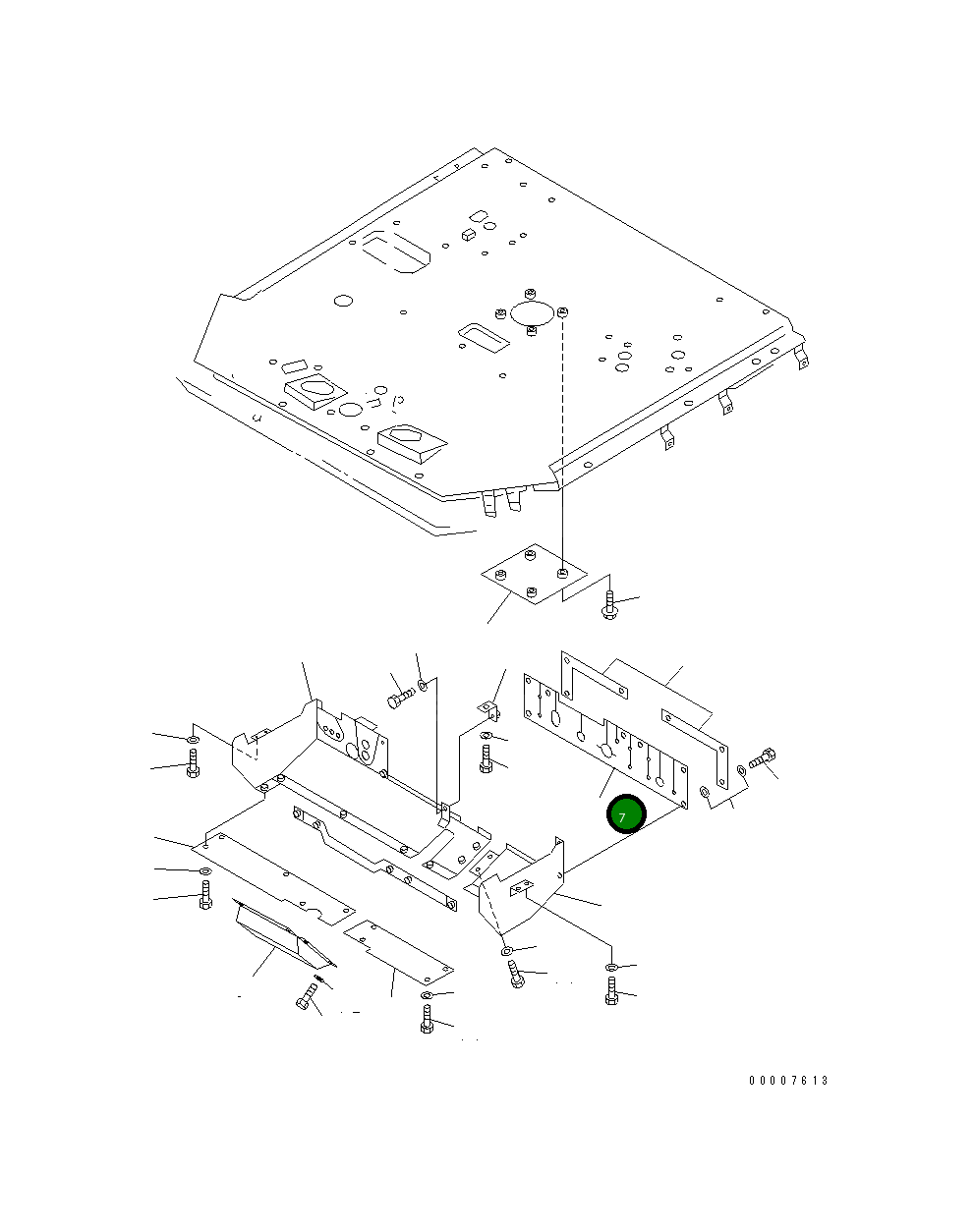 Крышка 41E-W93-1370 Komatsu