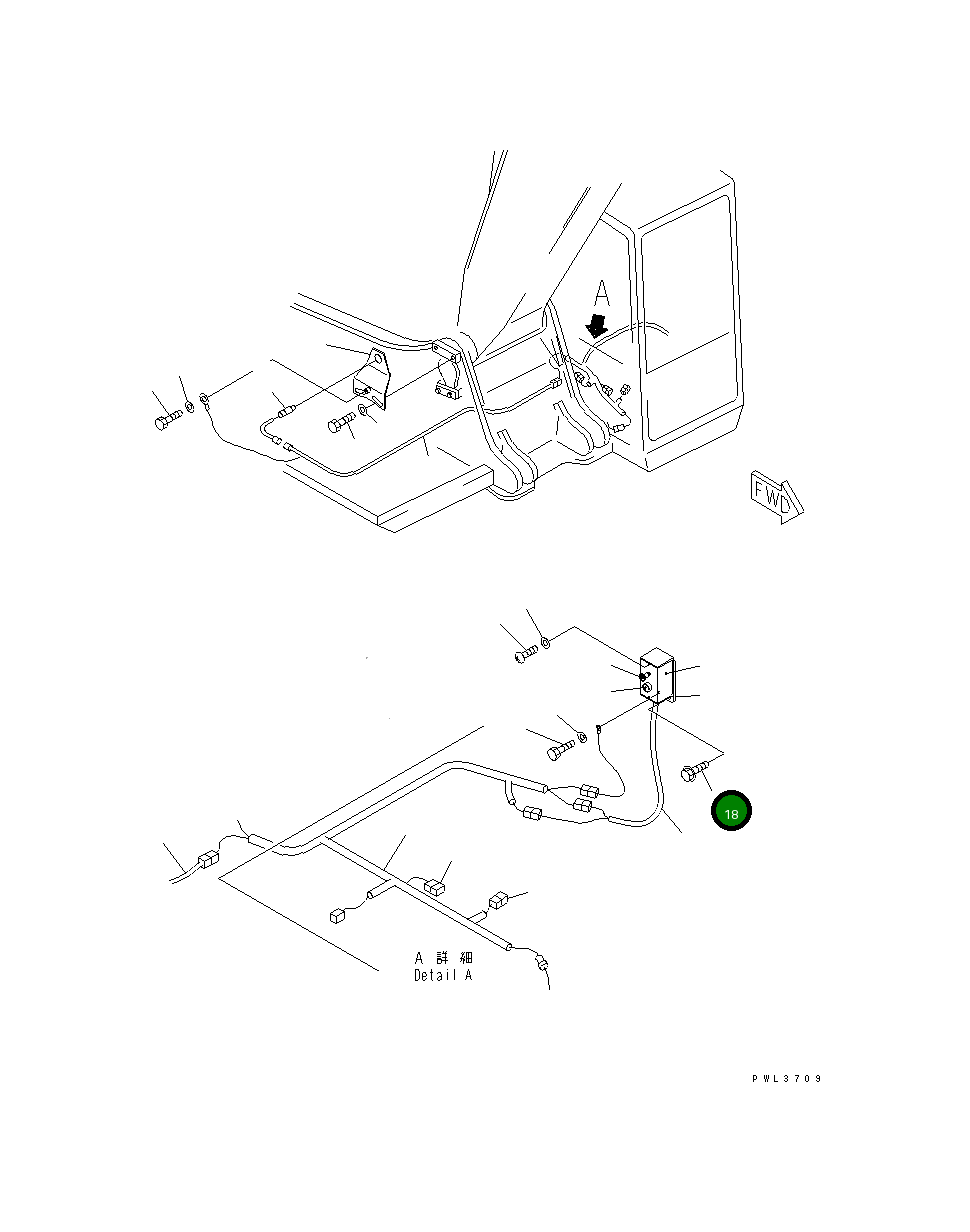Болт 01435-31035 Komatsu