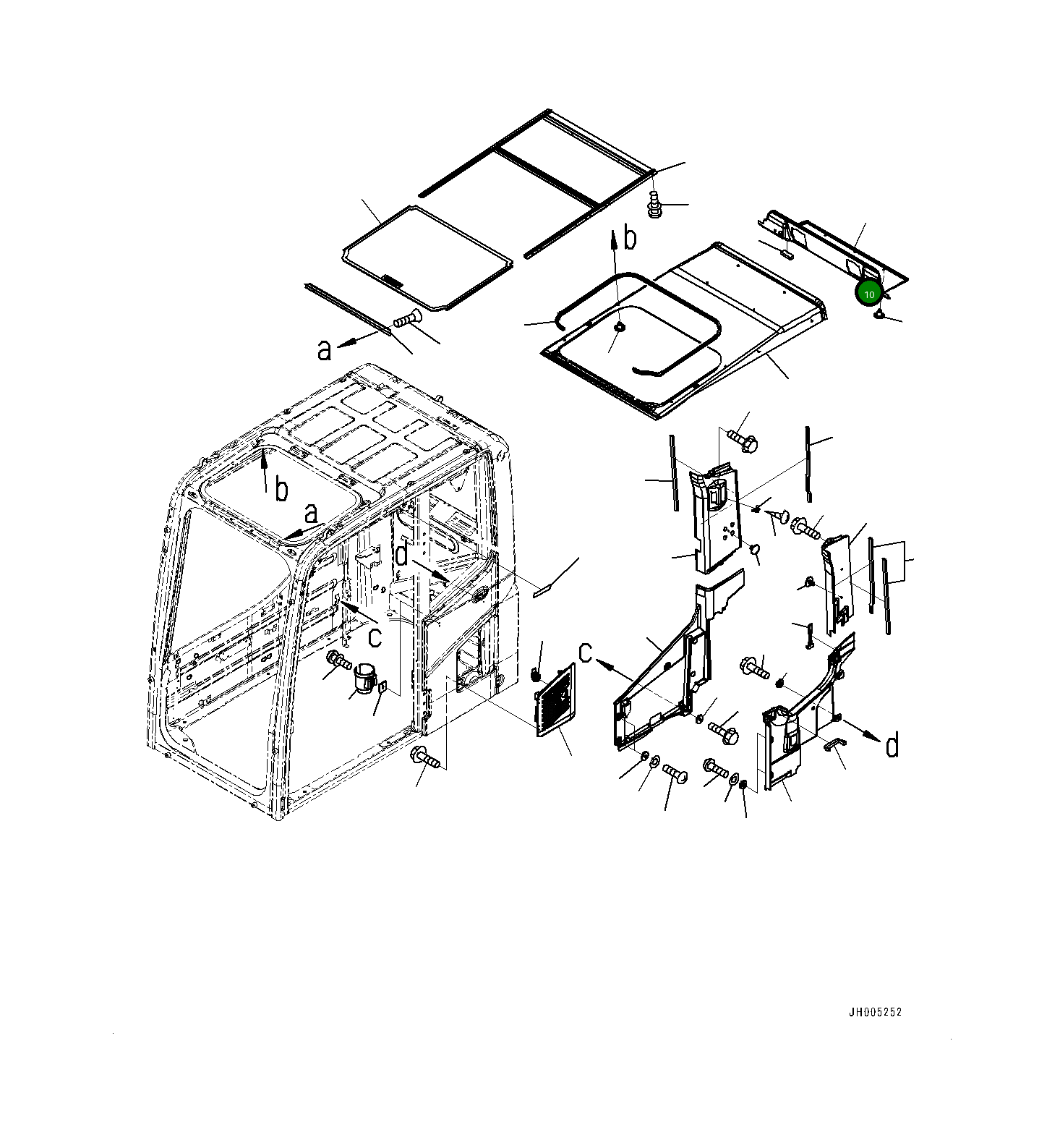 Крышка 208-53-23420 Komatsu