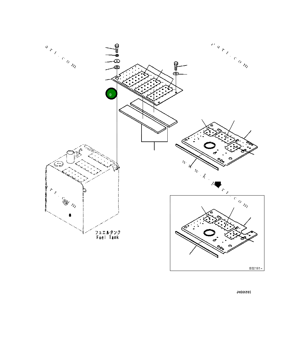 Крышка 20Y-54-B1750 Komatsu