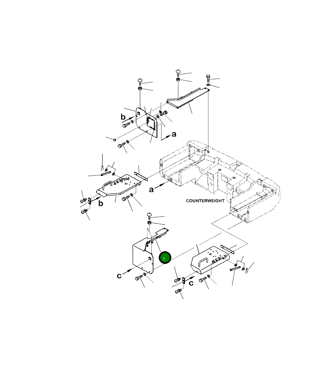 Крышка 423-06-58330 Komatsu