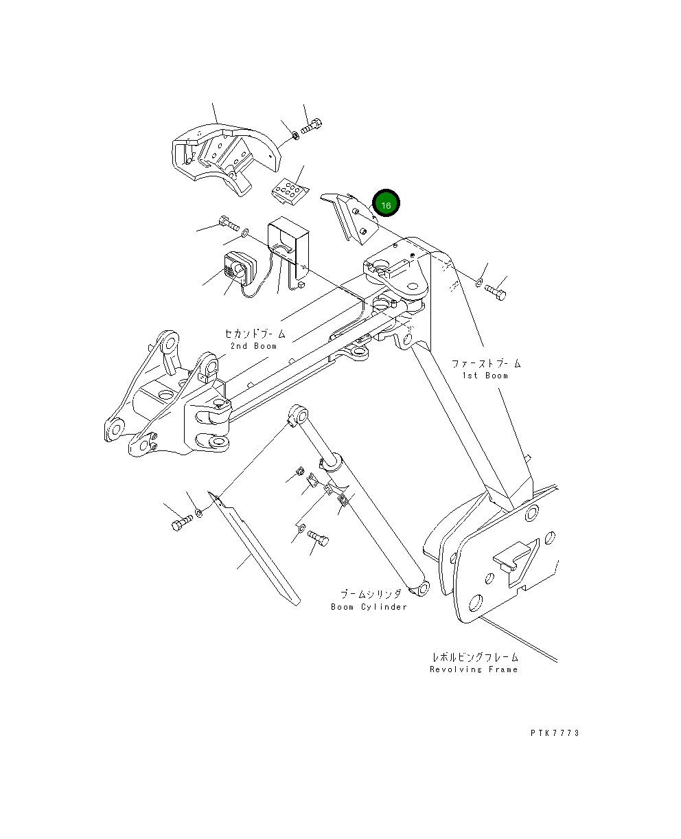 Крышка 21X-70-31720 Komatsu