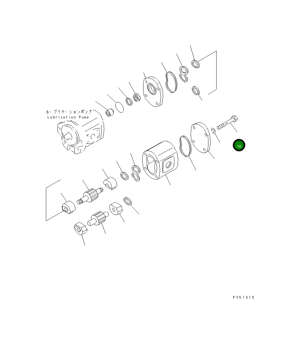 Болт KB20121-41205 Komatsu