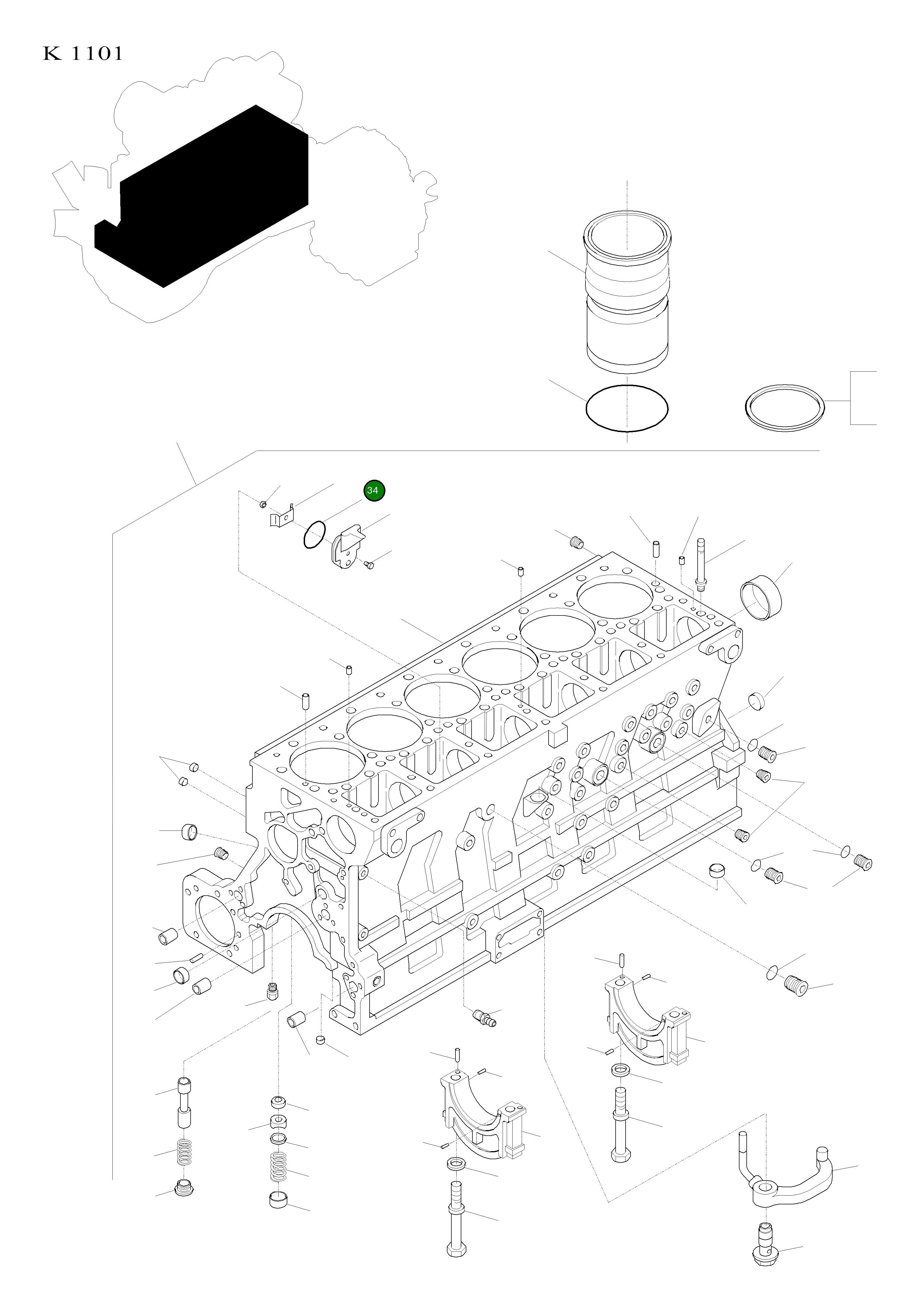 Кольцо уплотнительное (O-Ring) CU3335187 Komatsu