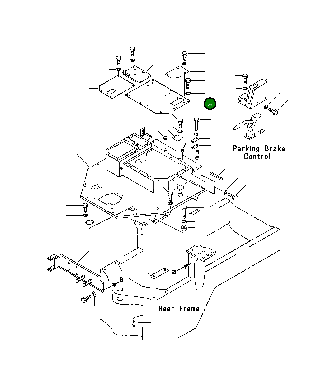 Крышка 417-54-A1640  Komatsu