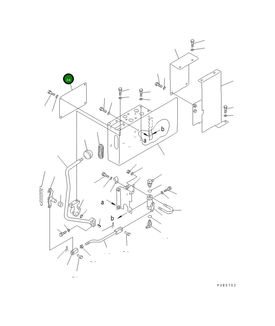 Крышка 20Y-43-28220 Komatsu