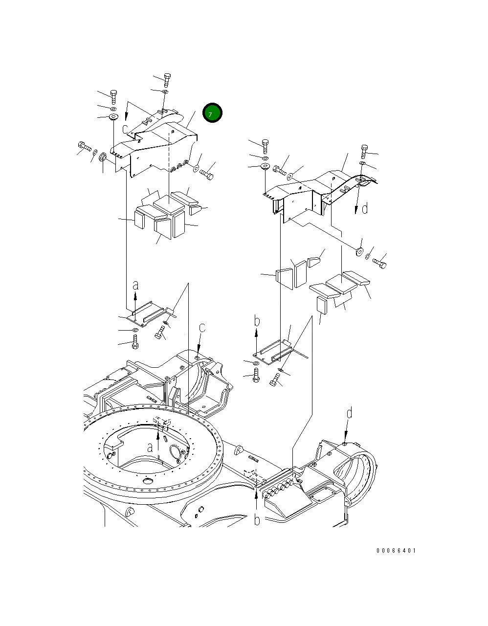 Крышка 21T-30-32164 Komatsu