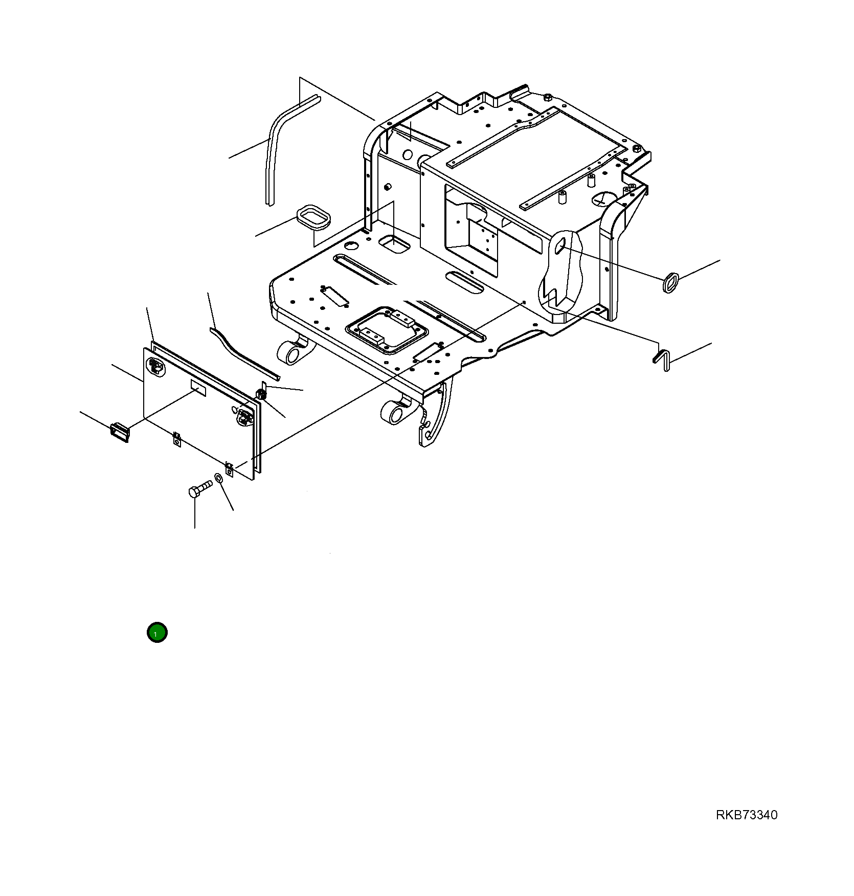 Крышка 22J-54-R6360  Komatsu