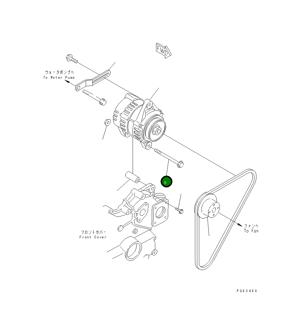 Болт YM26106-81052 Komatsu