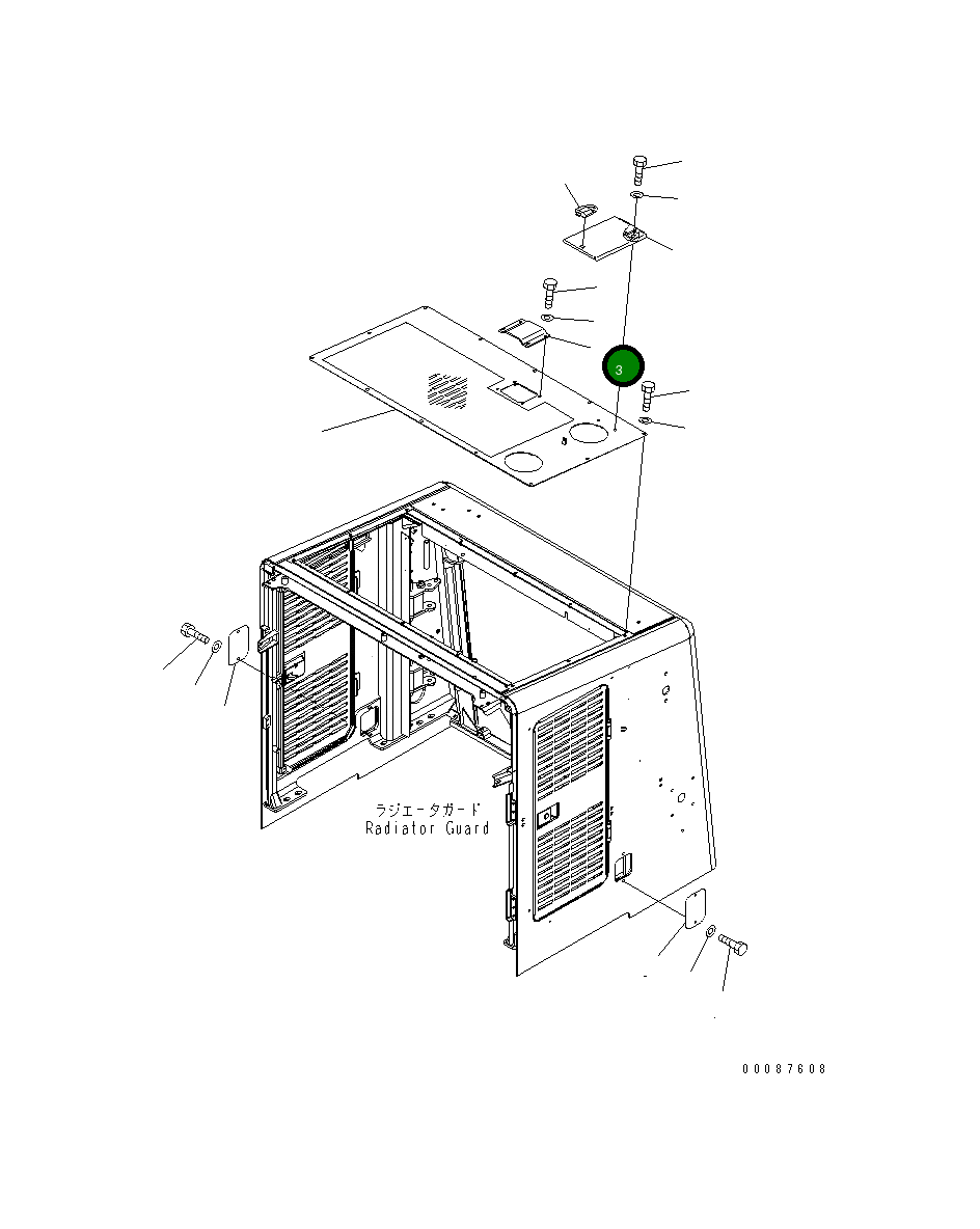 Крышка 426-54-47451  Komatsu