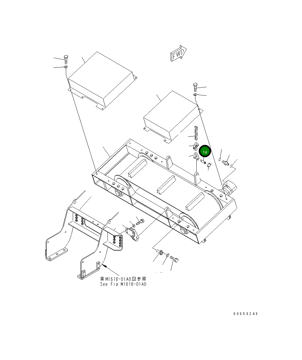 Болт 8242-78-2170 Komatsu