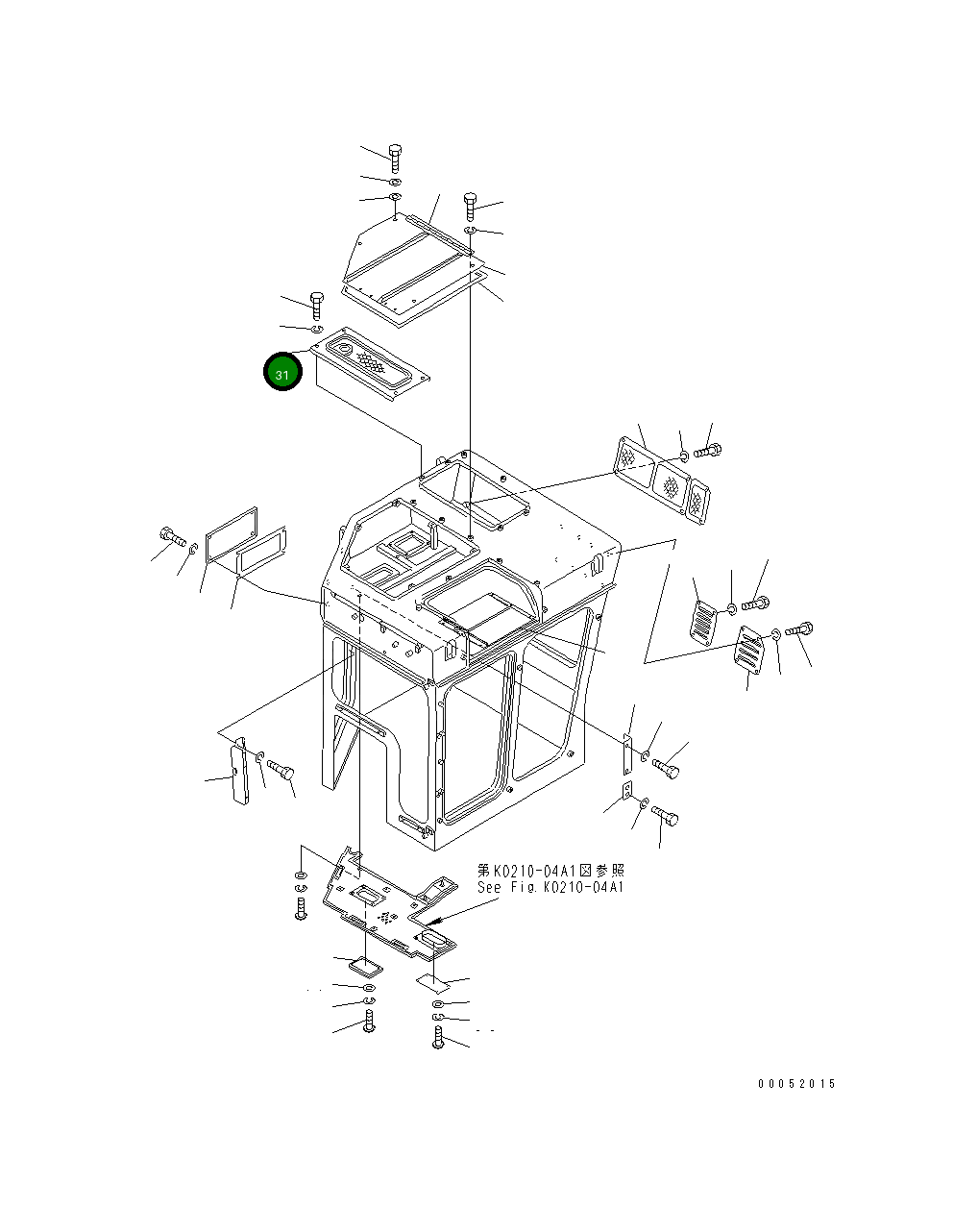Крышка 176-911-1931 Komatsu