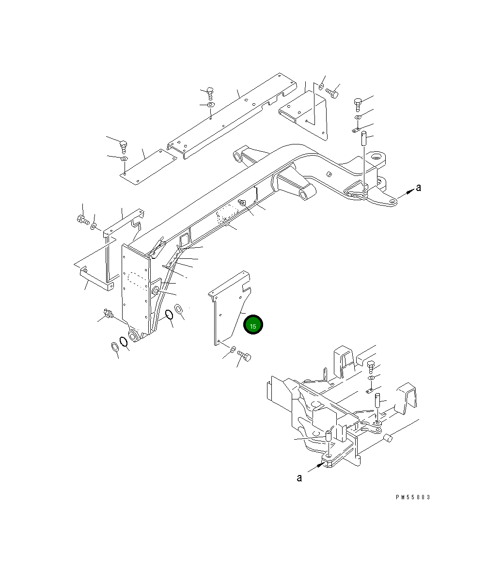 Крышка 23D-60-14350 Komatsu