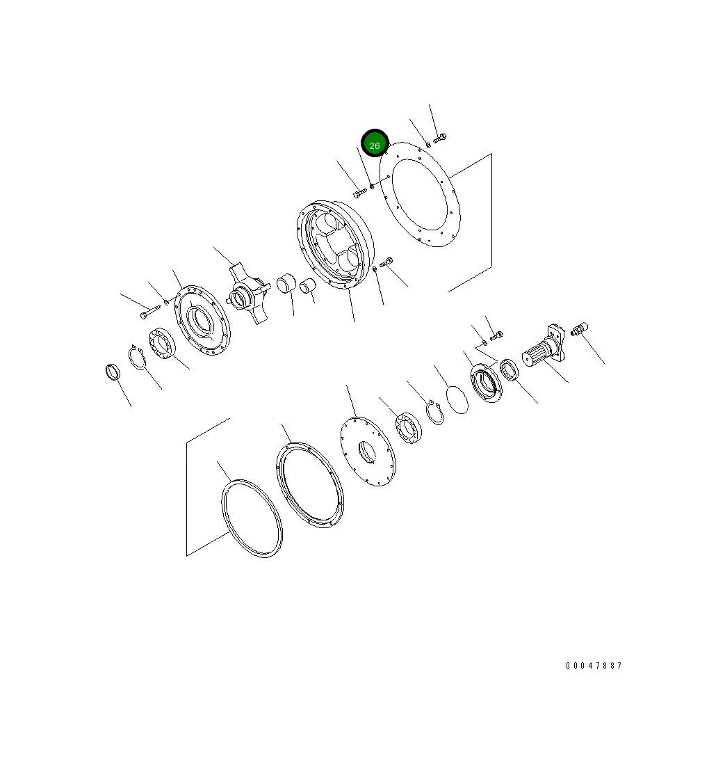 Крышка 421-12-12783  Komatsu
