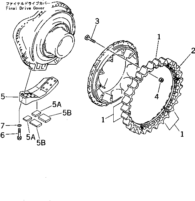 Болт 19M-09-11363  Komatsu