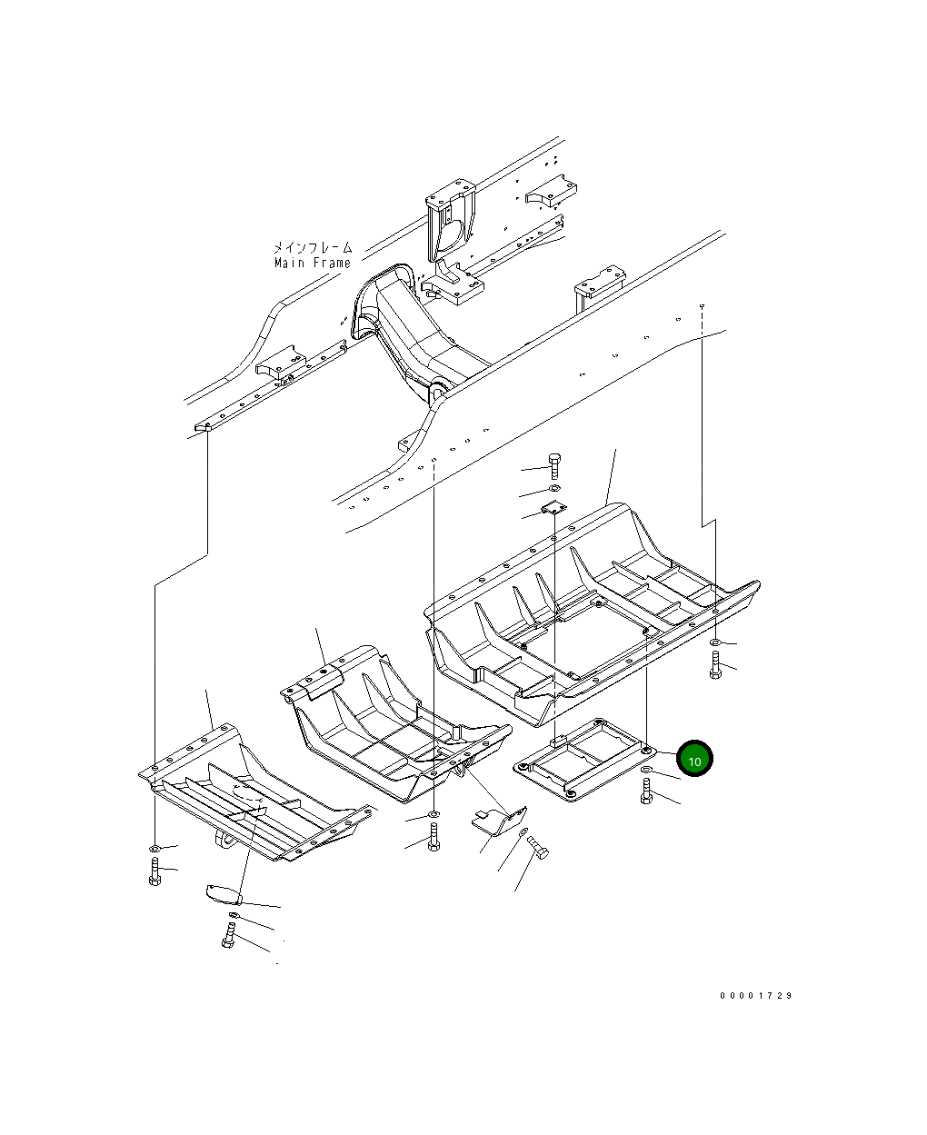 Крышка 154-54-76181 Komatsu