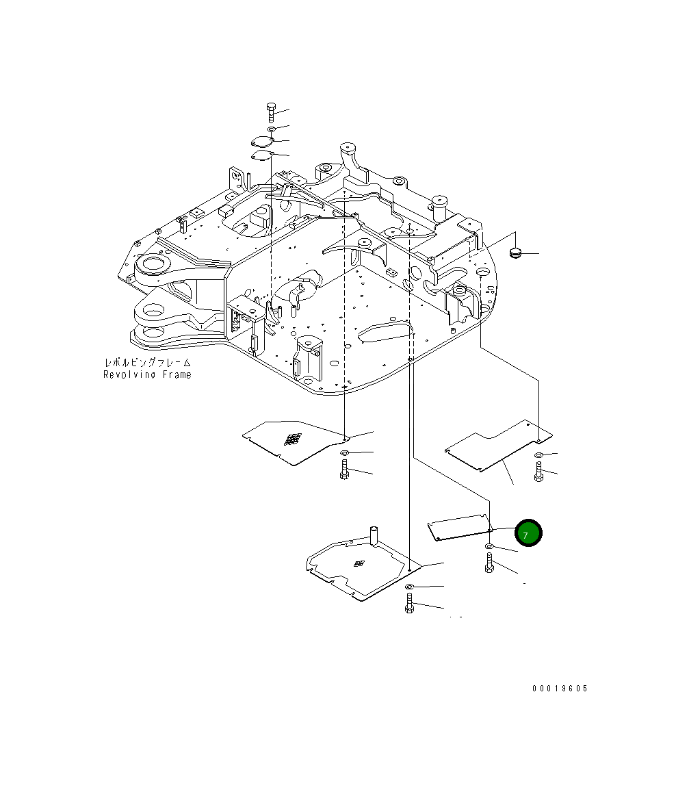 Крышка 21W-46-41960 Komatsu