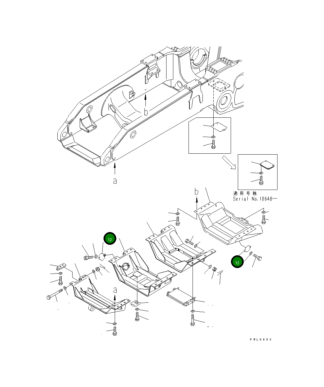 Крышка 198-54-45770 Komatsu