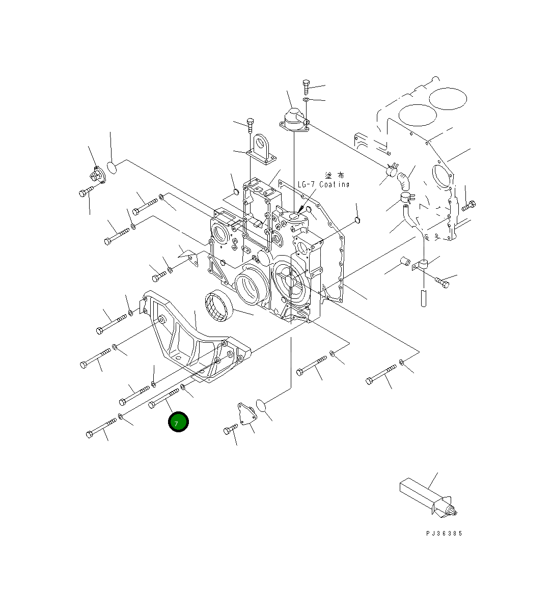 Болт 6210-25-3110 Komatsu