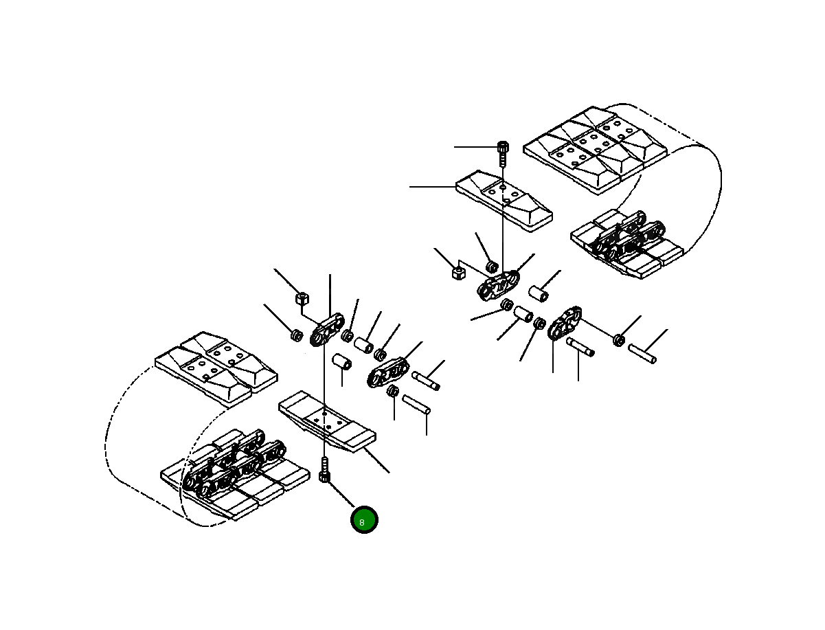 Болт 22P-32-11210 Komatsu