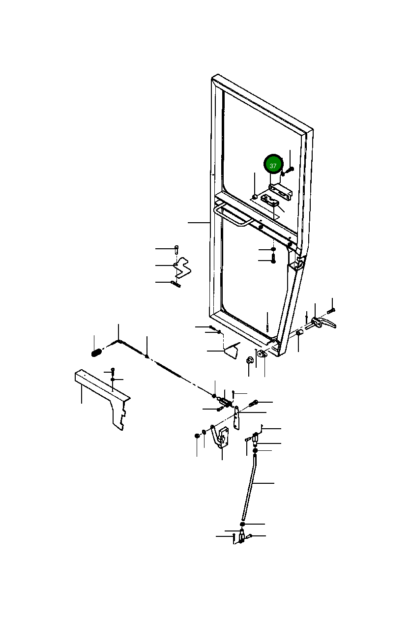 Крышка 1434 876 H2  Komatsu