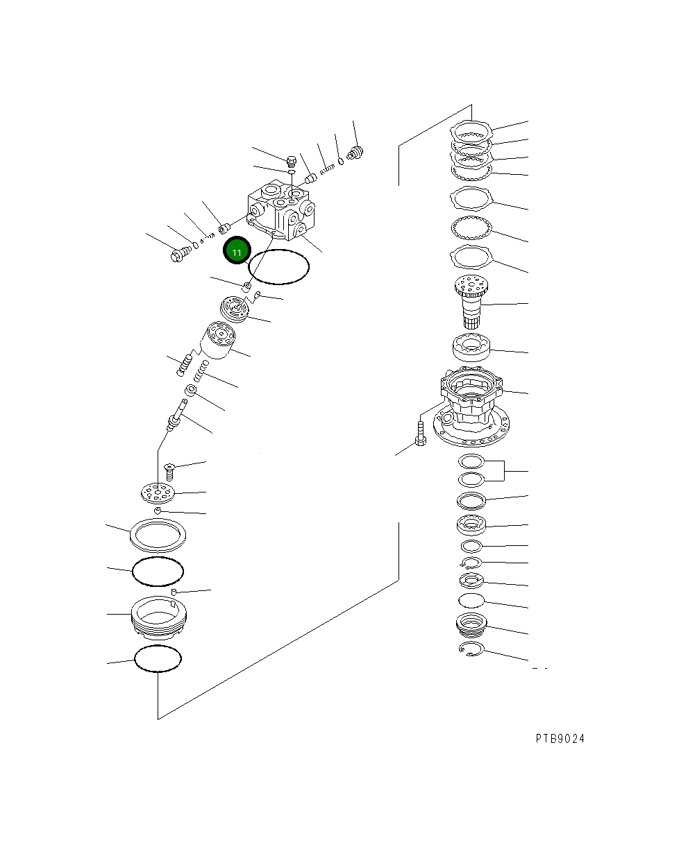 Кольцо уплотнительное (O-Ring) 195-30-33190 Komatsu