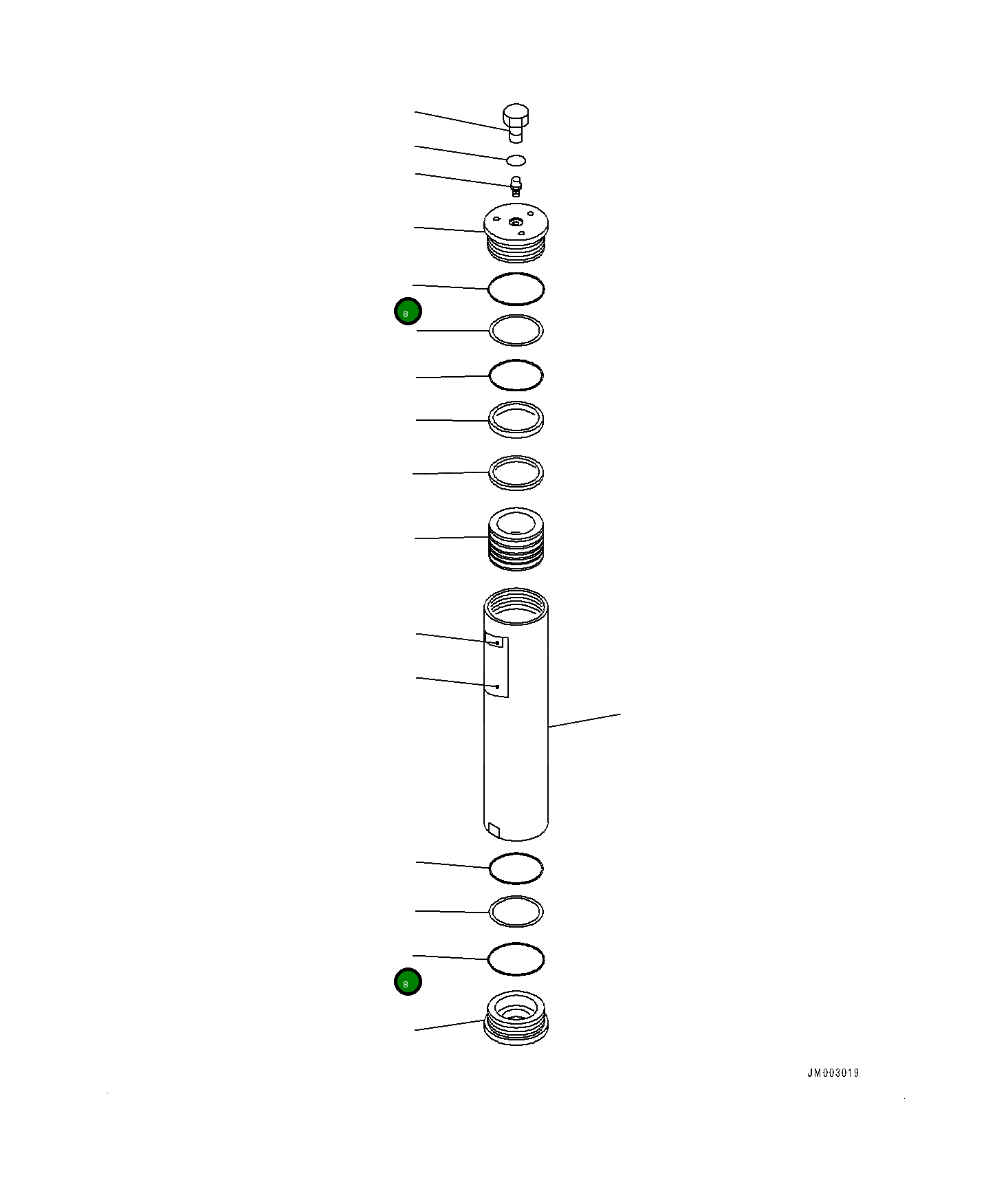 Кольцо уплотнительное (O-Ring) 07000-52100 Komatsu