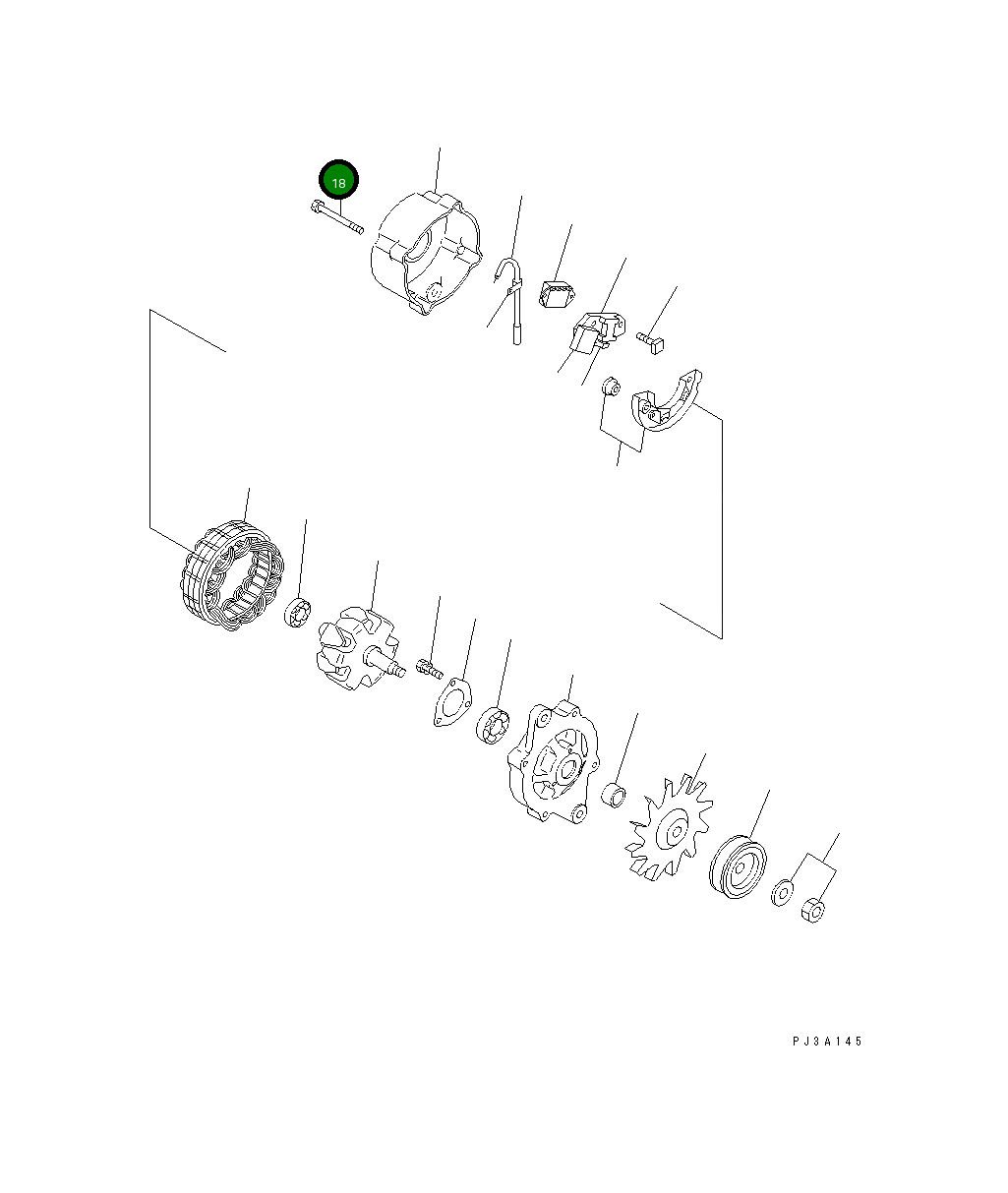 Болт YM119129-77890 Komatsu