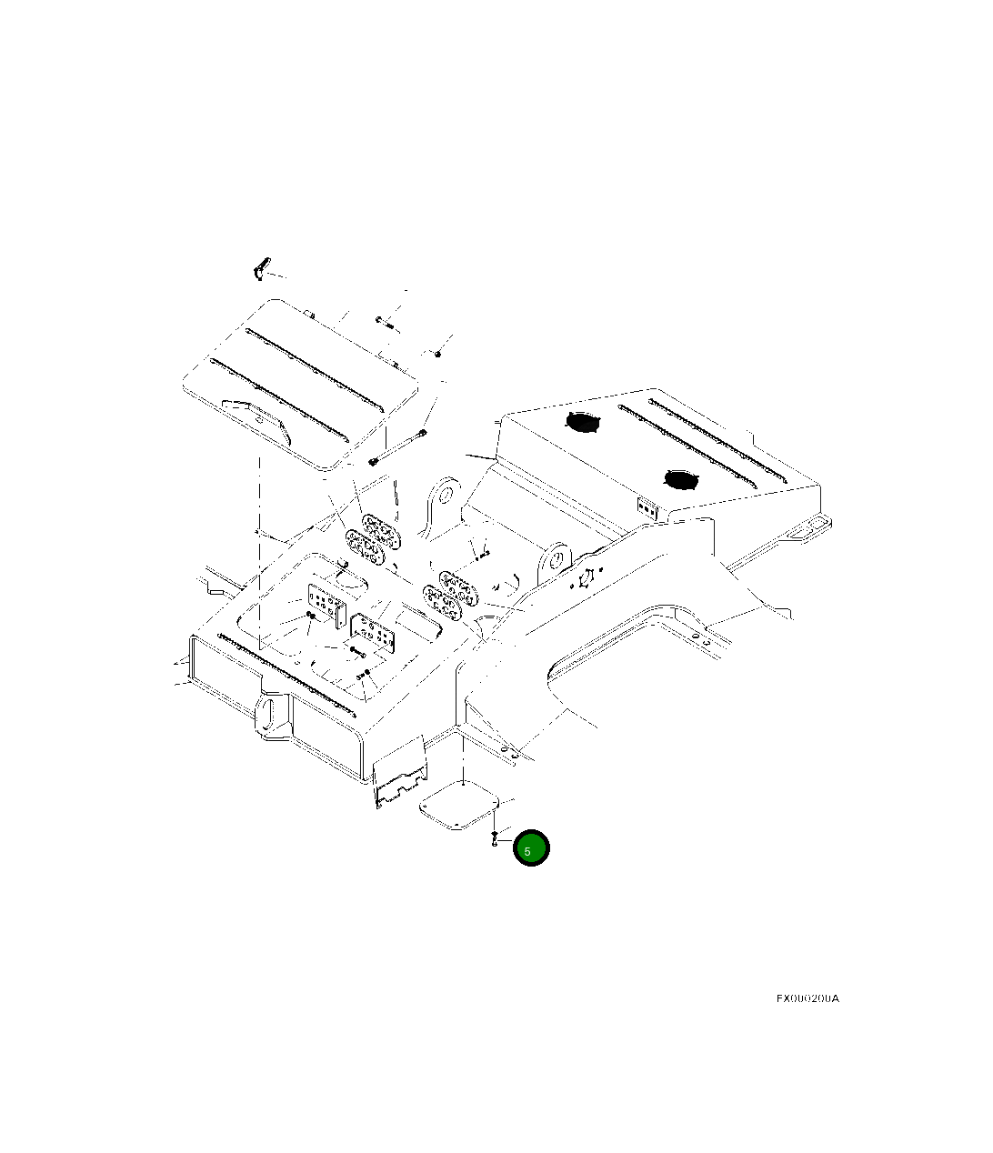 Болт 10839KF Komatsu