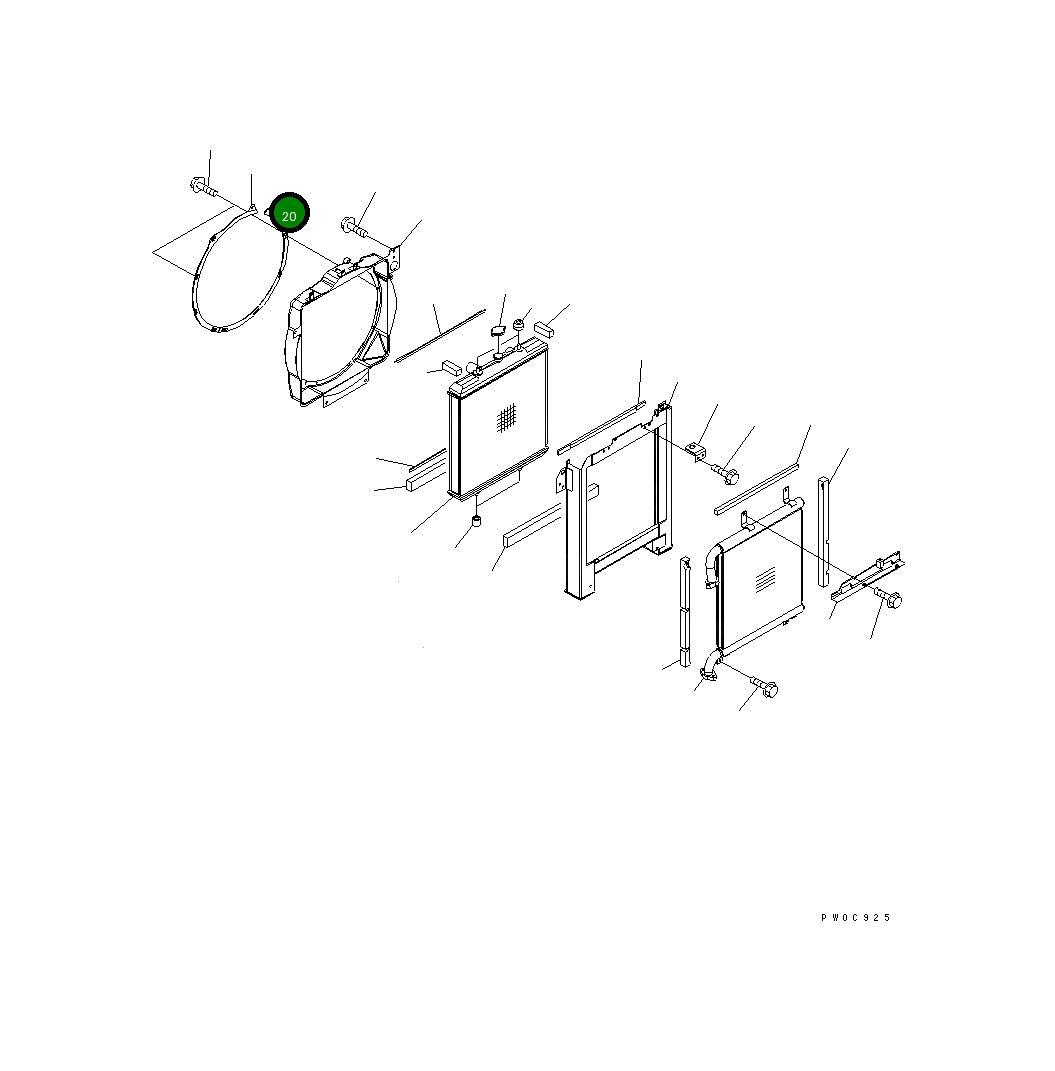 Крышка 21W-03-41610 Komatsu
