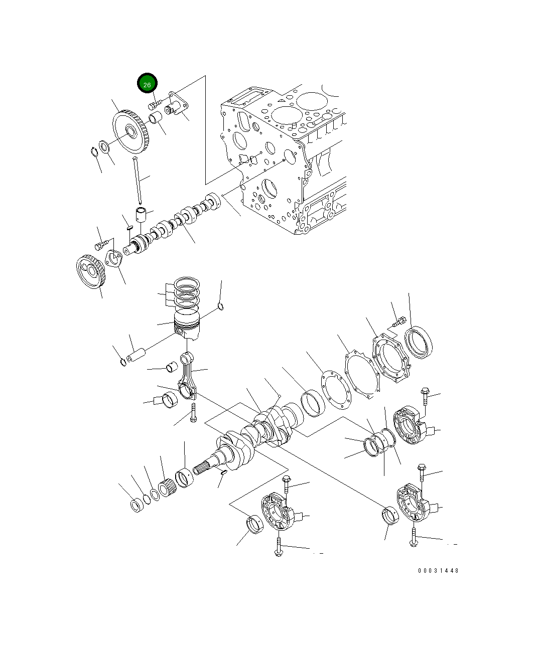 Болт KT01023-50614 Komatsu