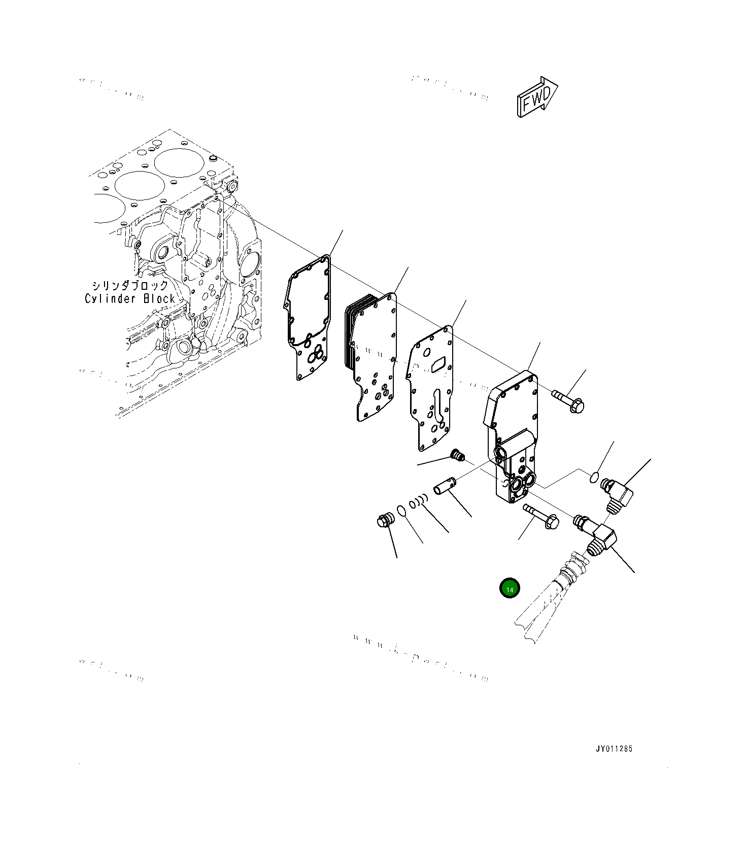 Болт 6736213230 Komatsu