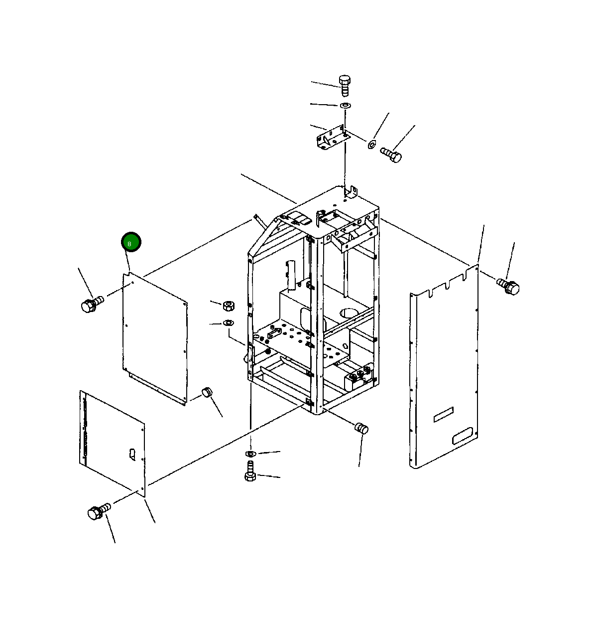 Крышка 428-54-12331  Komatsu