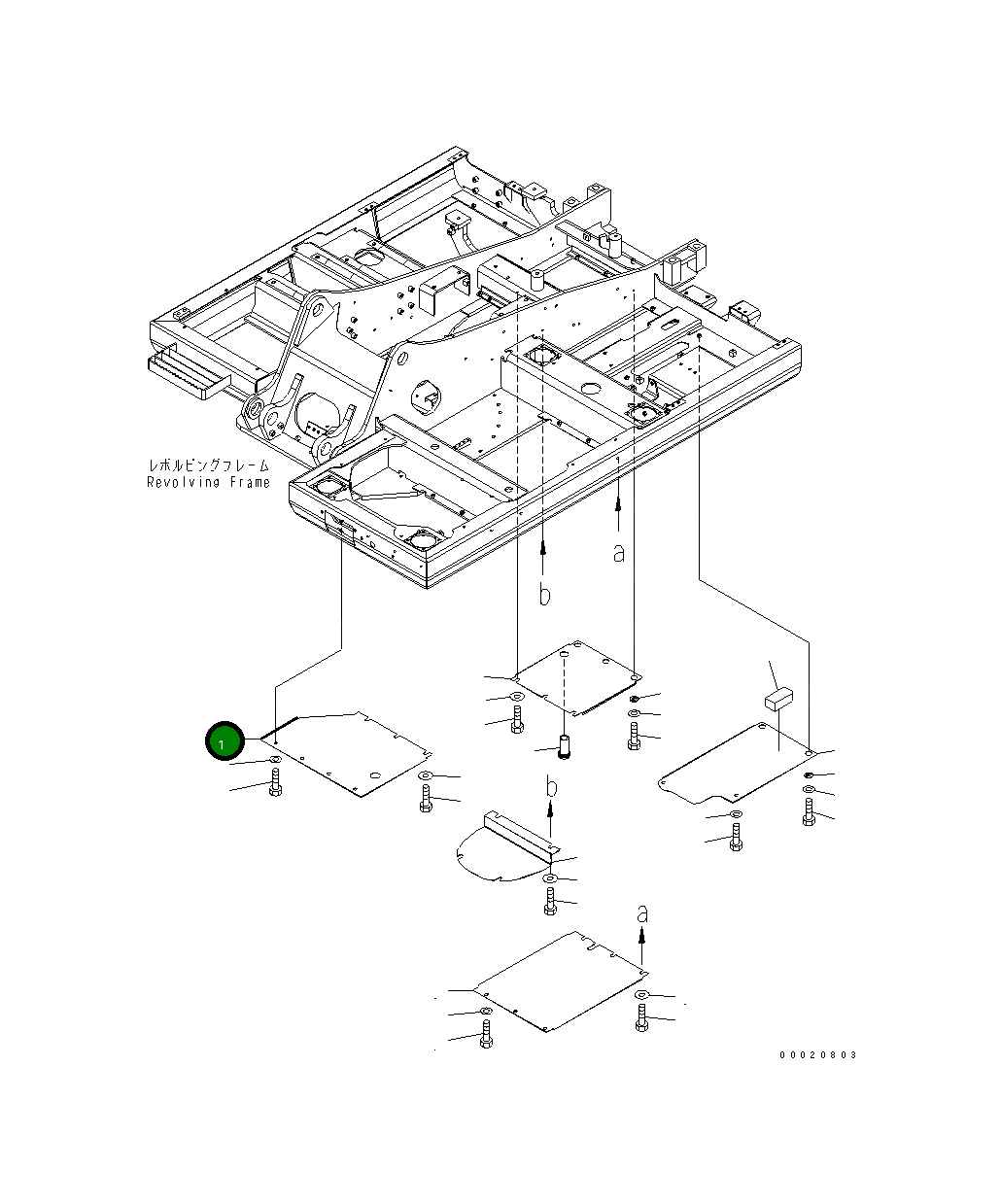 Крышка 203-54-75310 Komatsu
