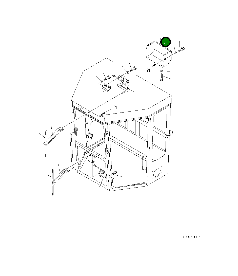 Крышка 23D-950-1260 Komatsu