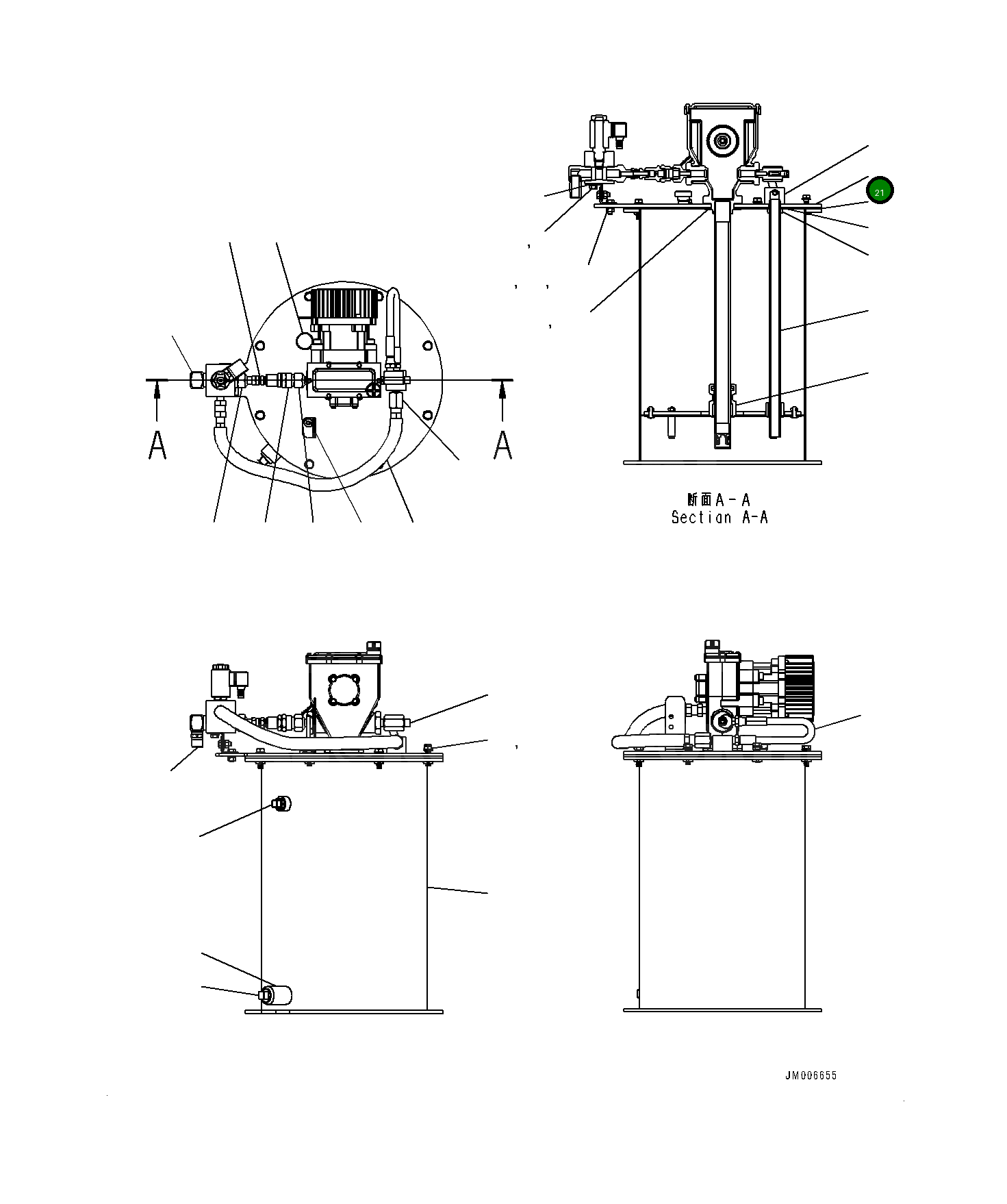 Крышка 561-95-8A510 Komatsu