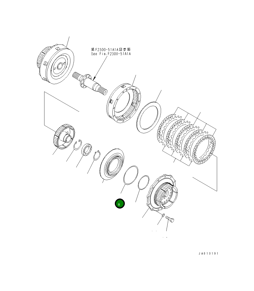 Кольцо 425-15-19260 Komatsu