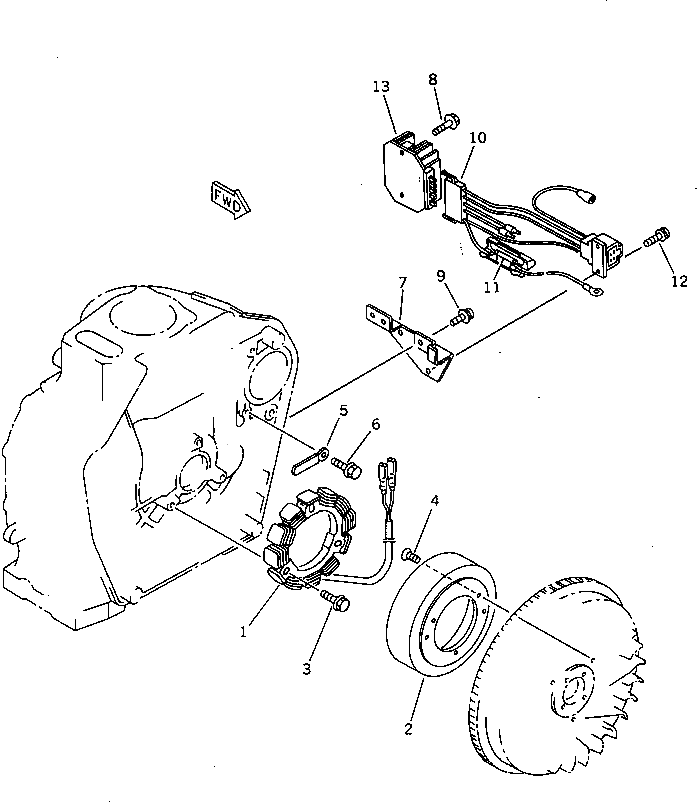Болт YM26476-060202  Komatsu