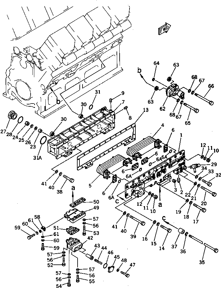 Болт 21T-72-17890  Komatsu