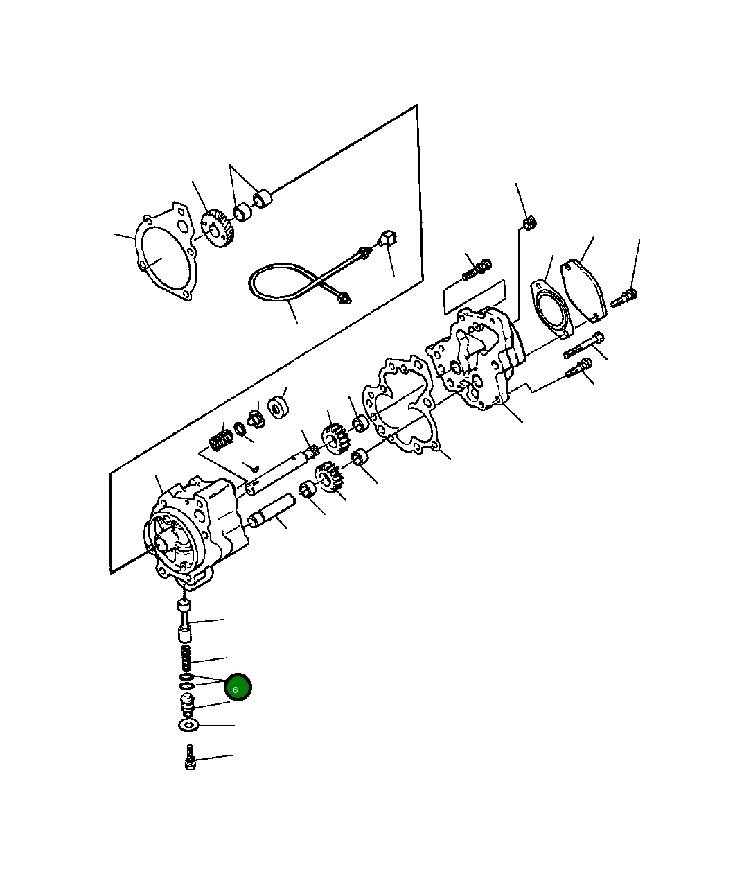 Кольцо уплотнительное (O-Ring) 1238 322 H1 Komatsu